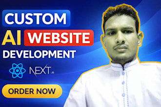 develop custom ai websites, chatbots, and full stack web applications