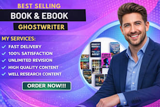 be your ebook writer, ebook ghostwriter, book writer, ghost book writer