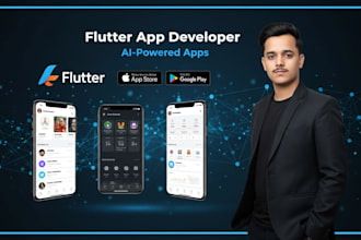 develop mobile apps using flutter, and ai app