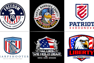 design patriotic for logo and t shirt