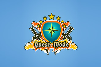 create a new top quality logo for quest mode
