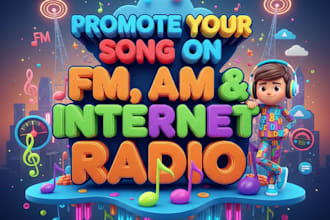 promote your song on fm, am internet radio