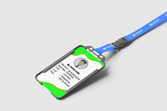 create a clean and modern id card logo design