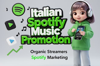 italian spotify music promotion to organic streamers spotify marketing
