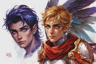 paint a realistic or fantasy portrait