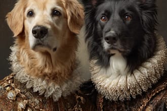 paint your royal renaissance pet portrait