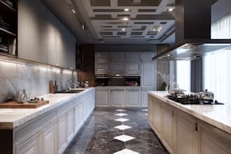 do unique kitchen design and rendering
