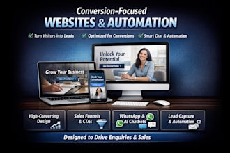design a highconverting website or landing page for your business