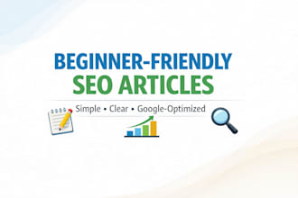 write beginner friendly SEO articles