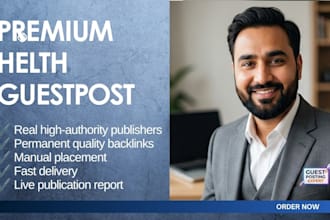 do a premium guest post on a health website