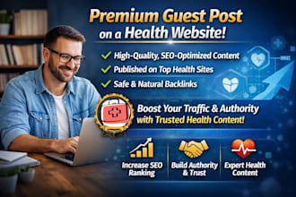 do a premium guest post on a health website