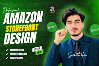 create amazon storefront design and amazon brand store