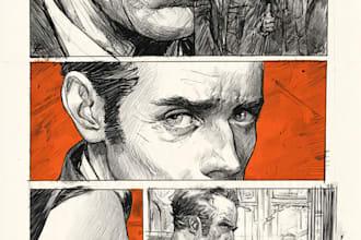 draw an incredible comic book cover for you