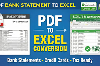 convert bank statements to excel or csv