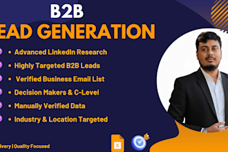 do b2b lead generation and linkedin lead research