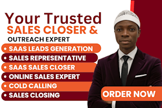 commission based sales closer sales representative sales person lead generation