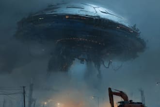 draw sci fi illustration and sci fi art