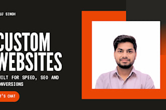 build custom website development, full stack web developer