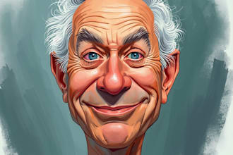 draw portrait full color caricature