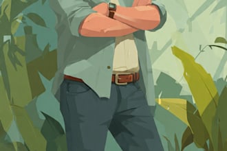 create a vector cartoon character ready for animation