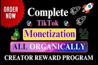 do complete tik tok monetization organically in creator
