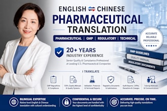 translate pharmaceutical, gmp, regulatory, and technical documents