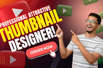 do best youtube thumbnail design and pro graphic designer