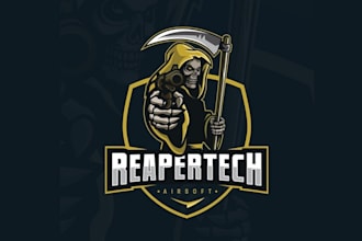 make eye popping iconic reaper logo air soft web store