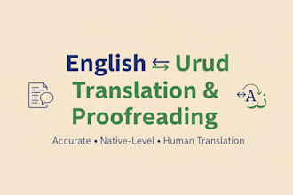 provide certified urdu translation and proofreading