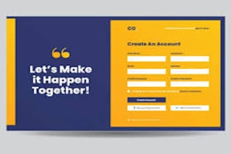 create a responsive student registration form website
