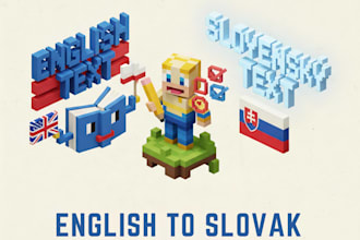 translate or proofread english to slovak or vice versa for SEO