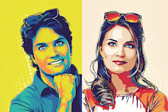 draw vector pop art illustration