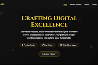 develop and design a static website