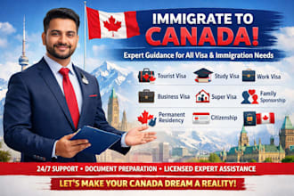 assist you to immigrate to canada or prepare documents for canada visa