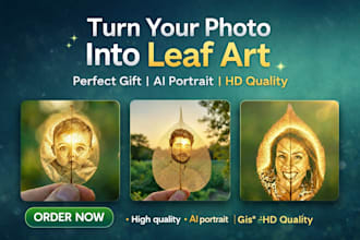 turn your photo into stunning nano leaf art portrait for gifts and decor