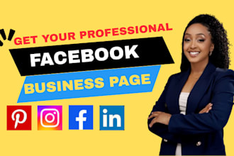 set up facebook business page and social media accounts