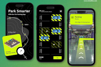 build smart car parking space app parking lot app like parkwhiz with admin