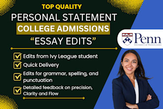 improve your college admissions essay or personal statement