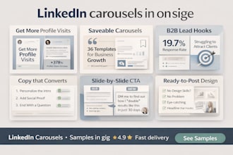 design linkedin carousels that increase saves and profile visits