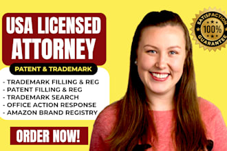 be your licensed trademark US attorney, registration, patent, office action