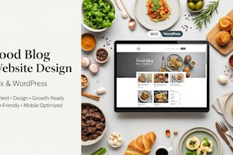create a food blog recipe website cooking blog and wordpress food website