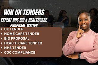 write winning UK tender proposals, nhs bids, healthcare and cleaning contracts
