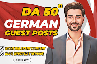 build high da quality dofollow german guest post seo backlinks via link building