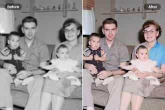 fastly fix old damaged photos