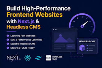 build high performance frontend websites with nextjs and headless cms