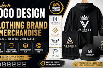 design logo for clothing brand and merchandise