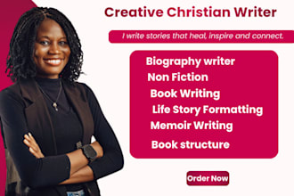 ghostwrite your powerful memoir, biography, or life story