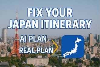 review your japan travel plan with food and hotel suggestions