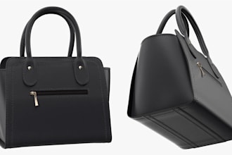 create realistic 3d model design for your tote bag, shopping bag, paper bag
