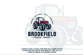 create a tractor logo